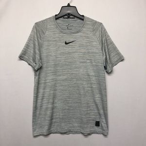 Nike Pro Dri Fit Men Athletic Training T-Shirt Tee Size Large Gray M113 -2